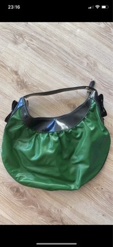 Gucci zielona torebka na ramię z linii Queen 