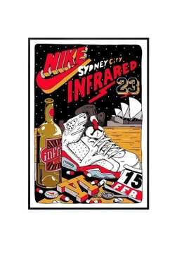 Plakat A4 21x30 Nike x Jordan Y2K do pokoju