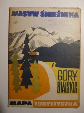 Masyw Śnieżnika i Góry Bialskie mapa rok 1976