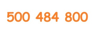 500 484 800 ZŁOTY NUMER w Orange