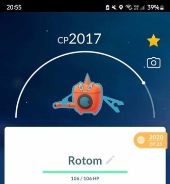 Pokemon GO Rotom Wash Wymiana