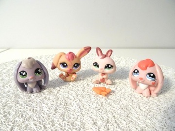 Littlest Pet Shop zestaw 4 figurek LPS 