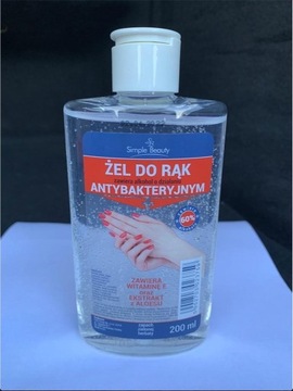 ŻEL DO RĄK ANTYBAKTERYJNY 200 ML., ILOŚCI HURTOWE