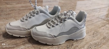 NOWE buty h&m sneakersy białe style 39 UK 6 tanio