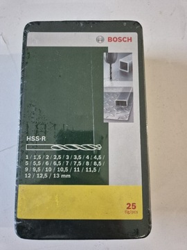 Zestaw wierteł do metalu Bosch HSS-R 25 sztuk