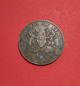 Moneta 10 centów 1970, Kenia