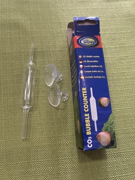 Aqua Nova szklany licznik bąbelków CO2