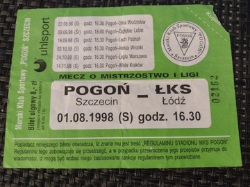 Pogoń Szczecin - Łks Łódź     ulgowy