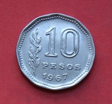 10  Peso  1967 r  -  Argentyna  