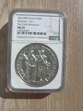 50 złotych Wrocław 2021 NGC 69-Mała Ojczyzna