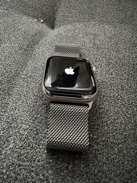 Apple watch 6 40mm stainless steel stalowy milanese bransolerka