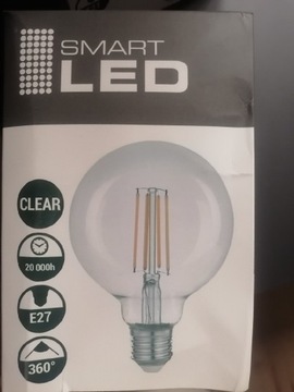 Żarówka LED ozdobna filament clear kula 9,5cm