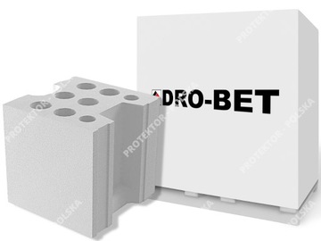 silikat DroBet 24cm blok budowa murowanie dom moc