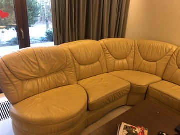 Sofa naroznik zolta