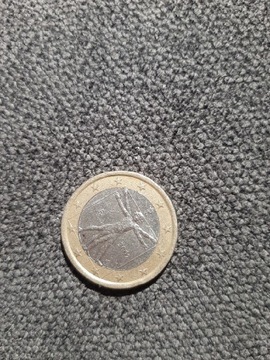 Rzadka moneta 1 euro, Włochy 2002