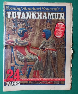 Egipt TUTANCHAMON British Museum Londyn 1972 j.ang