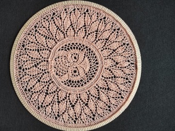 Mandala łapacz snów sowa szydełko 