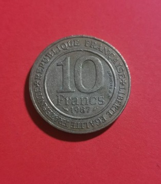 Moneta 10 franków 1987, Francja