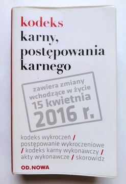 Kodeks karny postępowania karnego zbiór OD.NOWA