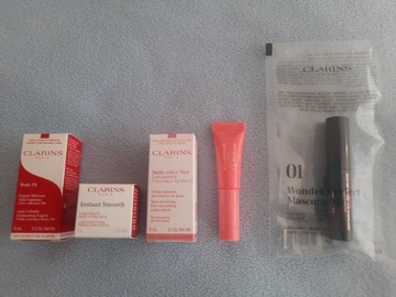 Clarins pielęgnacja miniatury, kosmetyczka Clarins