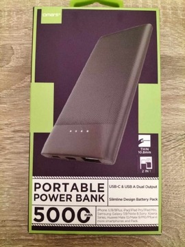 Powerbank 5000 mAh Omars czarny