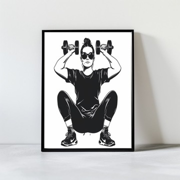 Plakat dekoracyjny 30x40cm WORKOUT 1