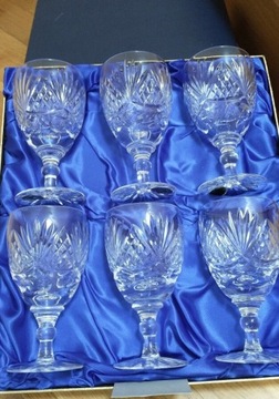 Tutbury Crystal komplet kieliszków oryginalny 