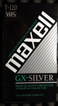 Maxell GX-Silver T-120 VHS Video Kaseta FOLIA 