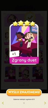 Zgrany duet Monopoly Go naklejka