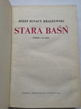 Kraszewski Józef Ignacy Stara baśń