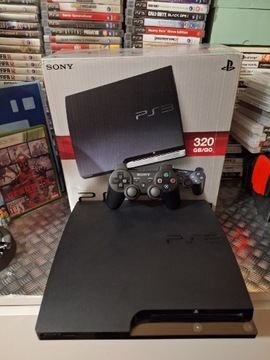 Ps3 slim 320GB cały komplet jak ze sklepu!