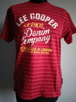 Koszulka Lee Cooper czerwone paski 13 lat 