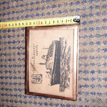 Stare miedziane pudełko na karty Stefan Batory 