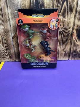 Zestaw 6szt figurki dinozaury zabawki