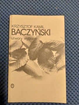Książka - K. K. Baczyński "Utwory wybrane"