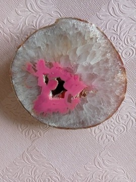Kryształ z różowym agatem 