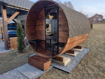 Mobilna sauna na przyczepie zabudowana! 8 osobowa 