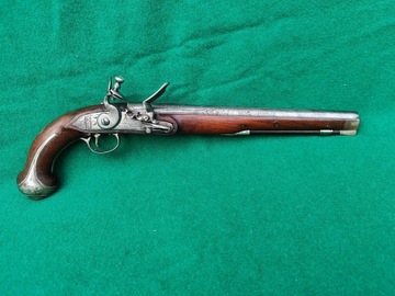 Pistolet skałkowy długość 44 cm