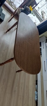 Stół drewniany 80x200x73 , półokrągły,