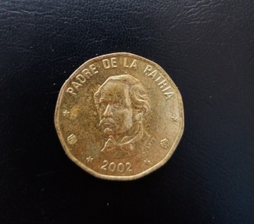 Moneta 1 Peso - republika Dominikany. 
