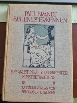 Stara niemiecka książka z 1910 r. o sztuce