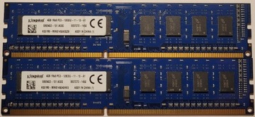 RAM 8GB (2x4GB) 1600MHz DDR3 CL11 PC3-12800