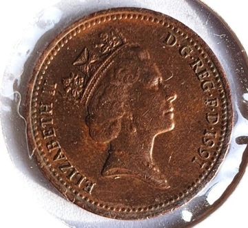 One  Penny  1990  Wlk. Brytania