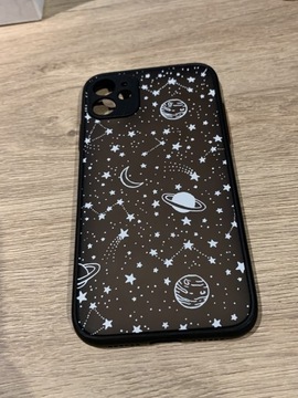 Etui IPhone 11 - czarny, gwiazdki