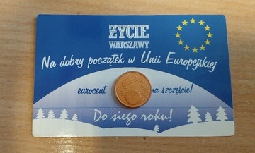 Na dobry początek w UE 1 eurocent kalendarz 2004