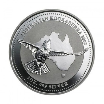 KOOKABURRA 2002 Australian Srebrna moneta 1 oz.