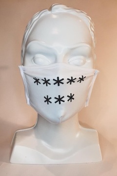 Wielorazowa maska ochronna z nadrukiem 
