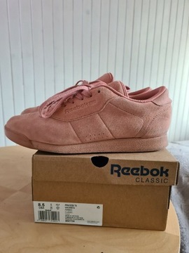 Adidasy sneakersy reebok różowe skóra zamsz 39 40