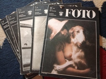Magazyny, czasopismo Foto,rok 1986,5 sztuk 