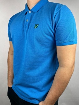 Koszulka Polo Lyle & Scott XL niebieska